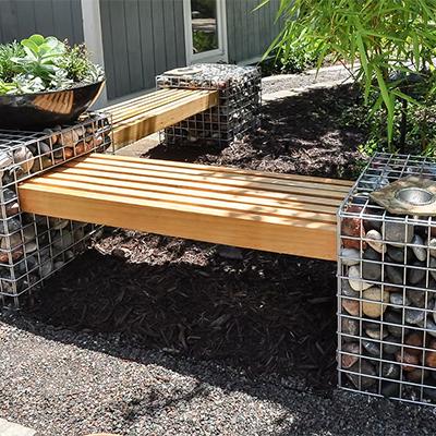 Gabion Sculpture and Furnishings